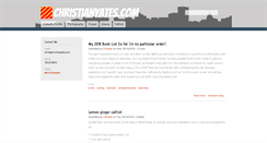 Desktop Screenshot of christianyates.com